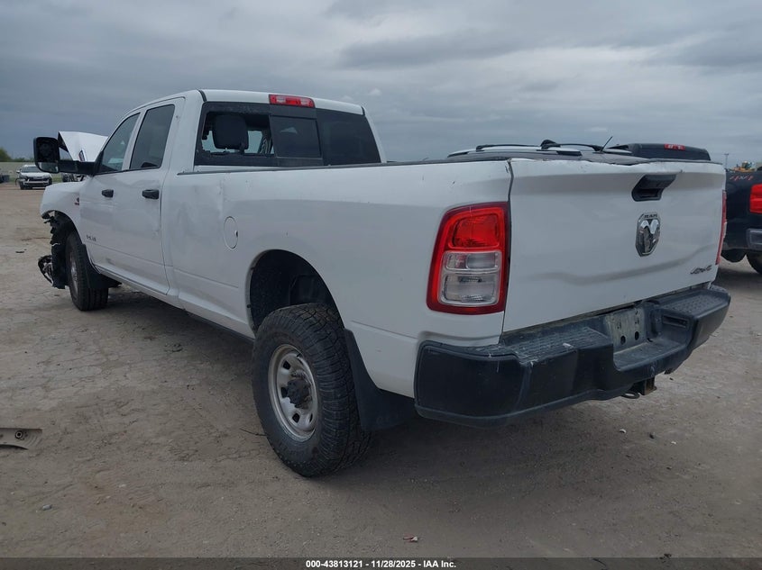 Vin: 3c6ur5hl3kg582992, lot: 44308606, ram 2500 tradesman  4x4 8' box 20193