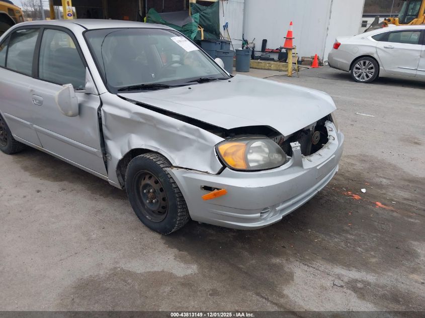2004 Hyundai Accent Gl VIN: KMHCG45C34U512896 Lot: 43813149