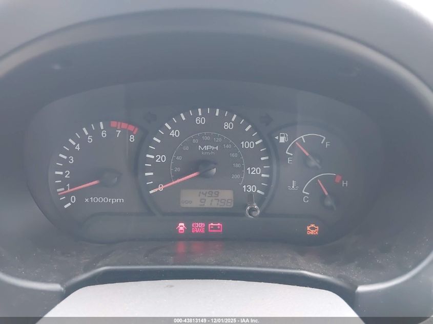 2004 Hyundai Accent Gl VIN: KMHCG45C34U512896 Lot: 43813149