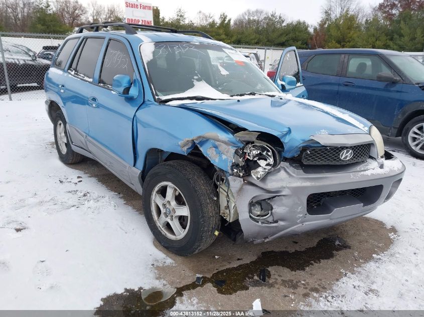 2004 Hyundai Santa Fe Gls/Lx VIN: KM8SC13E44U752775 Lot: 43813152