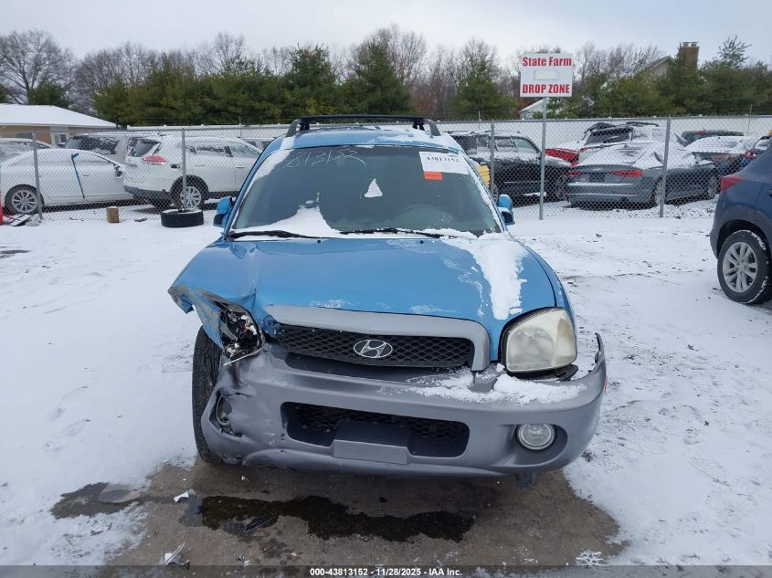 2004 Hyundai Santa Fe Gls/Lx VIN: KM8SC13E44U752775 Lot: 43813152