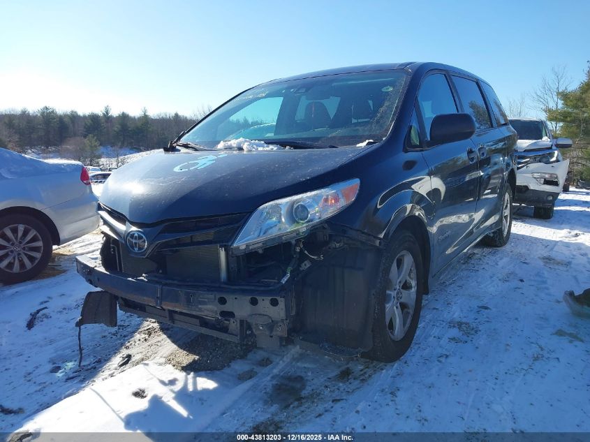 2019 Toyota Sienna L 7 Passenger VIN: 5TDZZ3DC6KS993314 Lot: 43813203