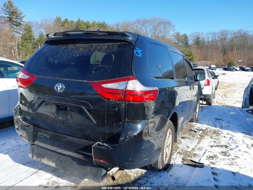 2019 Toyota Sienna L 7 Passenger VIN: 5TDZZ3DC6KS993314 Lot: 43813203