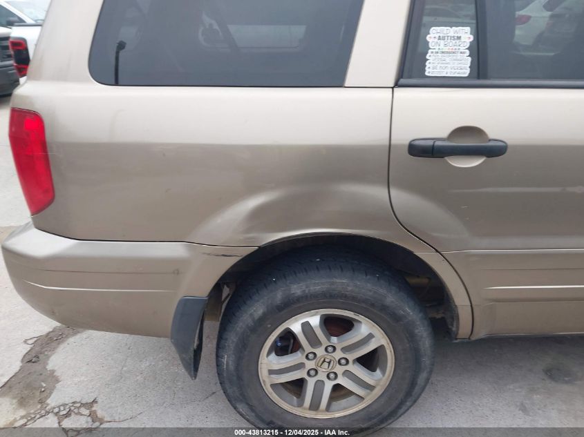 2005 Honda Pilot Ex-L VIN: 2HKYF185X5H539906 Lot: 43813215