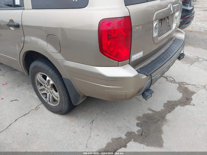2005 Honda Pilot Ex-L VIN: 2HKYF185X5H539906 Lot: 43813215