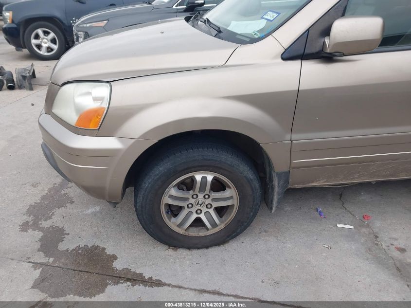 2005 Honda Pilot Ex-L VIN: 2HKYF185X5H539906 Lot: 43813215