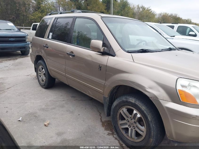 2005 Honda Pilot Ex-L VIN: 2HKYF185X5H539906 Lot: 43813215