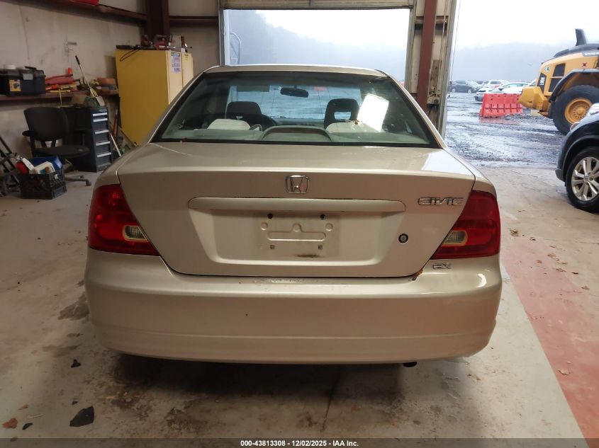 2002 Honda Civic Ex VIN: 1HGEM22922L024062 Lot: 43813308