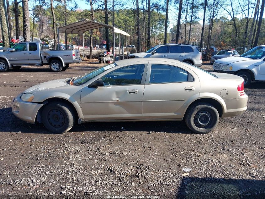 2002 Dodge Stratus VIN: IB3EL36X82N118209 Lot: 43813422
