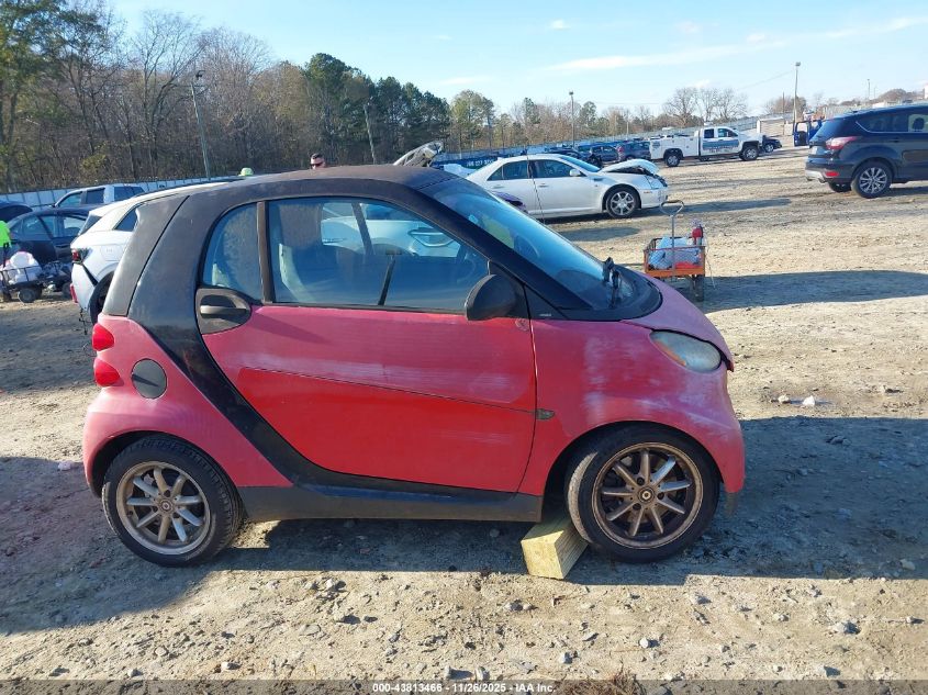 2009 Smart Fortwo Brabus/Passion/Pure VIN: WMEEJ31X79K268613 Lot: 43813466