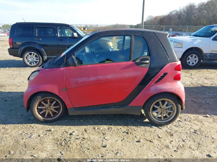 2009 Smart Fortwo Brabus/Passion/Pure VIN: WMEEJ31X79K268613 Lot: 43813466