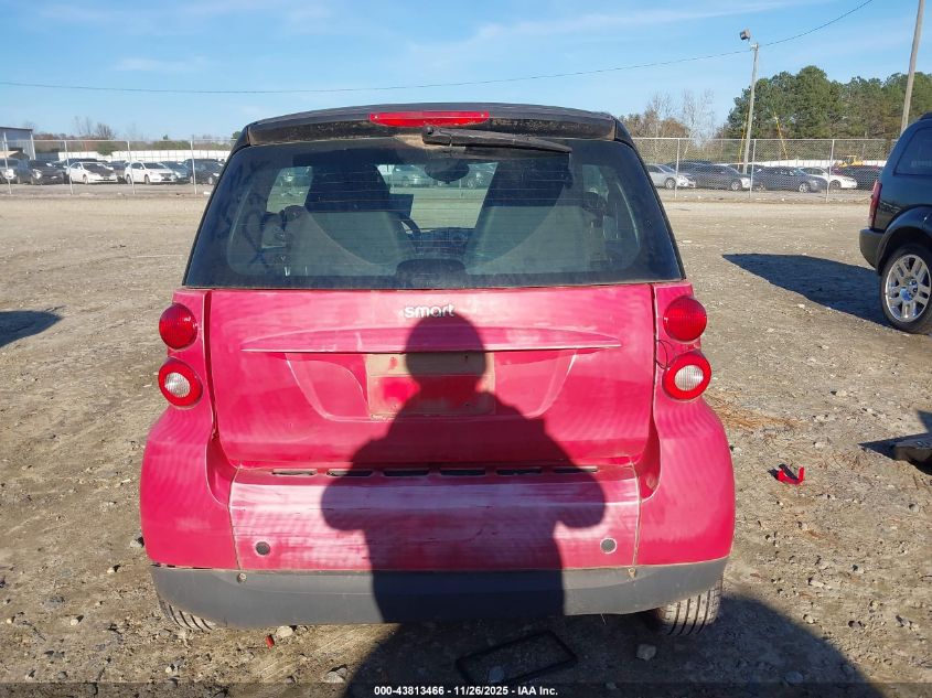 2009 Smart Fortwo Brabus/Passion/Pure VIN: WMEEJ31X79K268613 Lot: 43813466