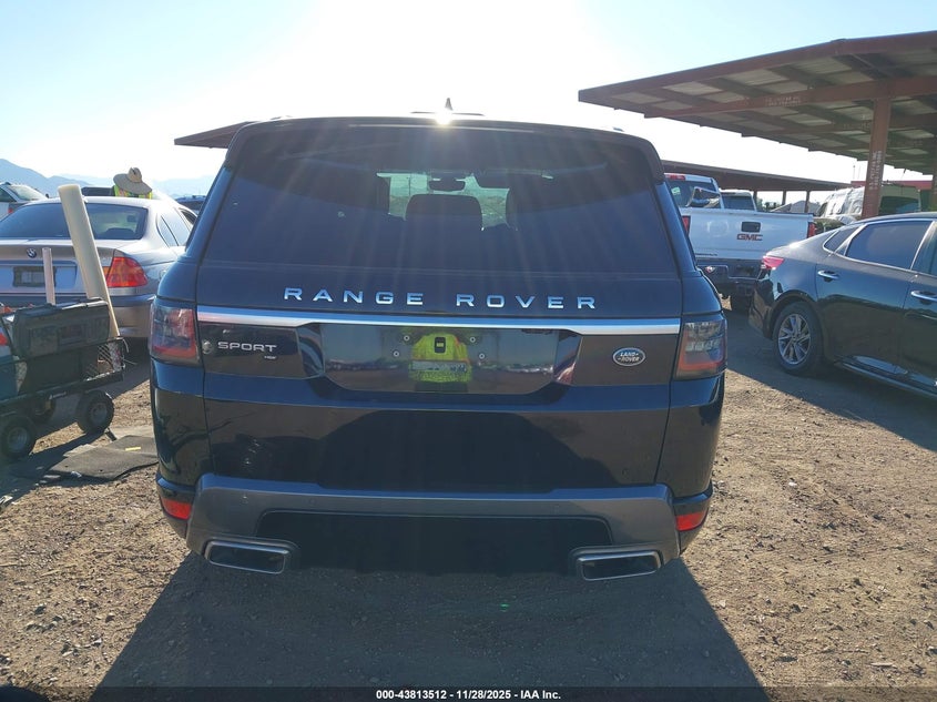 2020 Land Rover Range Rover Sport Hse Mhev VIN: SALWR2SU4LA743750 Lot: 43813512