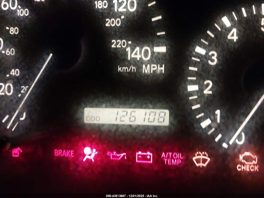 2000 Lexus Rx 300 VIN: JT6HF10U4Y0148116 Lot: 43813667