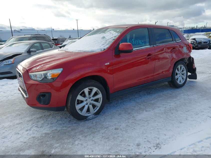 Vin: 4a4ar3au0ee010821, lot: 44309247, mitsubishi outlander sport es 20142