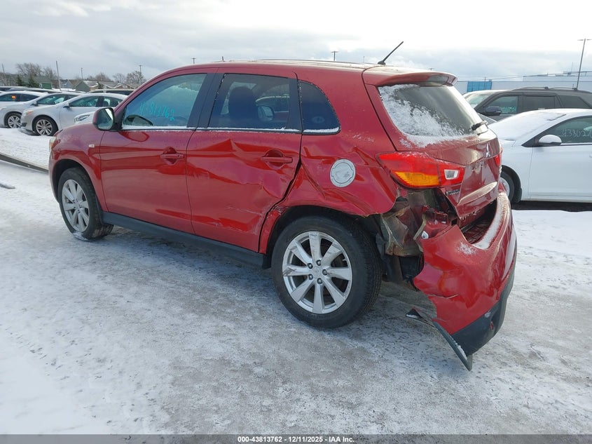 Vin: 4a4ar3au0ee010821, lot: 44309247, mitsubishi outlander sport es 20143