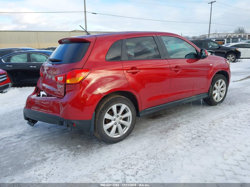 Vin: 4a4ar3au0ee010821, lot: 44309247, mitsubishi outlander sport es 20144