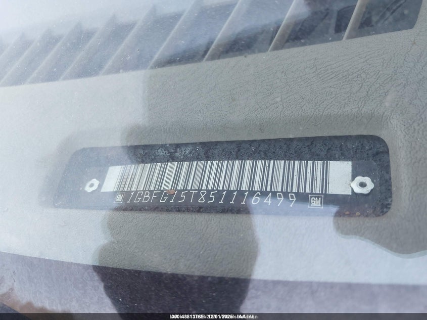 1GBFG15T851116499 2005 CHEVROLET EXPRESS photo no. 9
