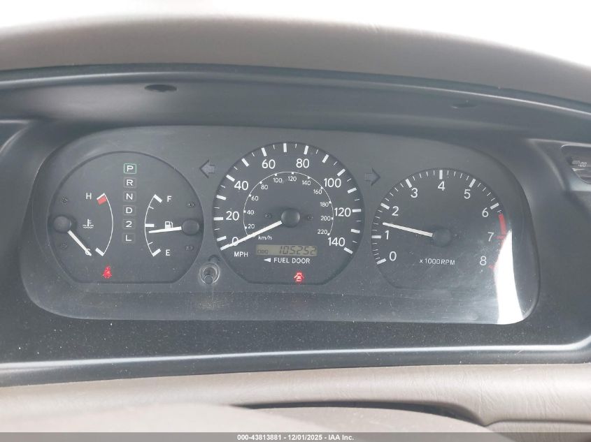 2001 Toyota Camry Le V6 VIN: JT2BF28K110329678 Lot: 43813881