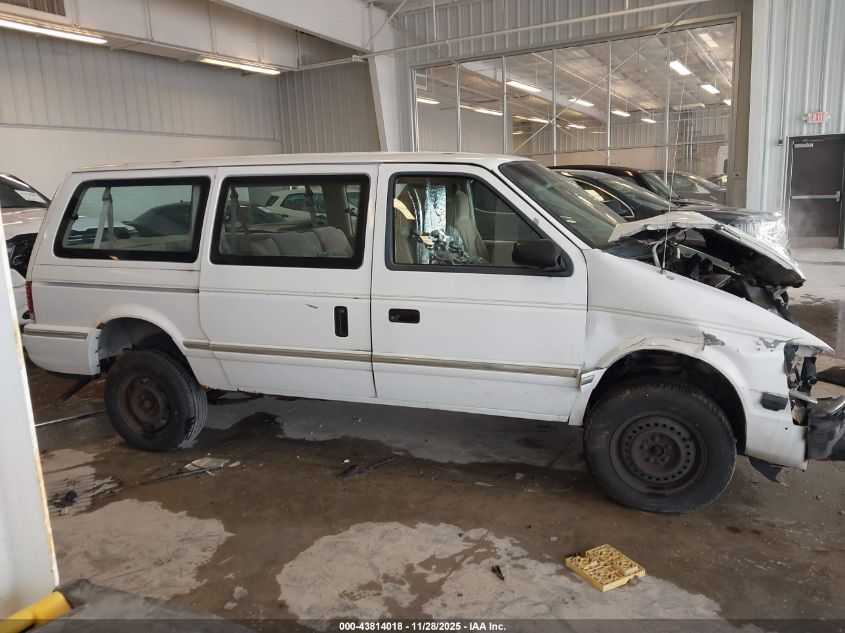 1993 Plymouth Grand Voyager Se VIN: 1P4GH44R2PX534086 Lot: 43814018