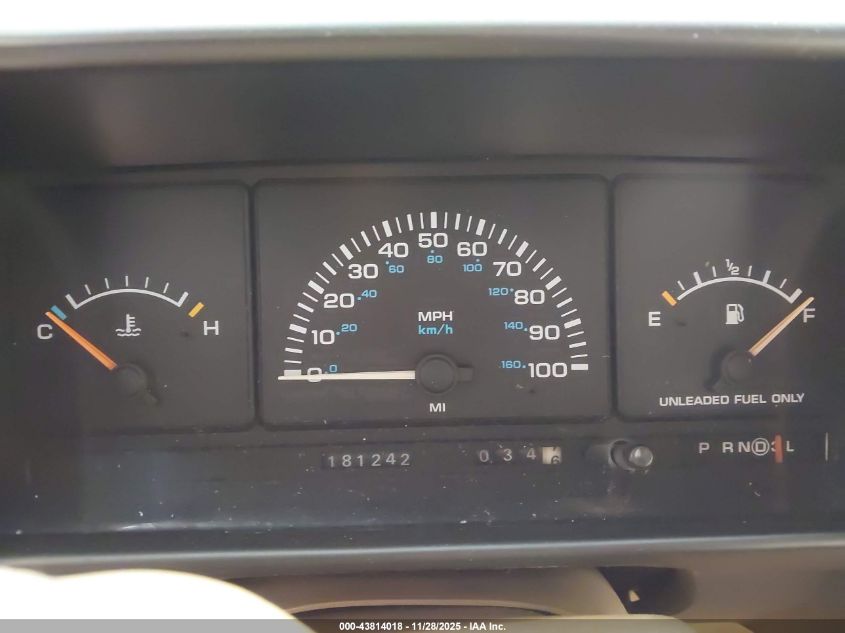 1993 Plymouth Grand Voyager Se VIN: 1P4GH44R2PX534086 Lot: 43814018