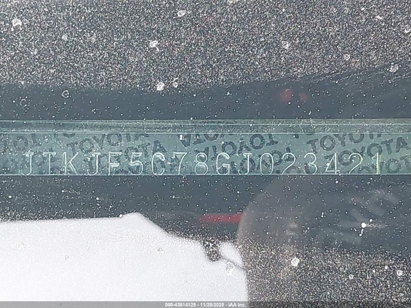 2016 Scion Tc VIN: JTKJF5C78GJ023421 Lot: 43814129