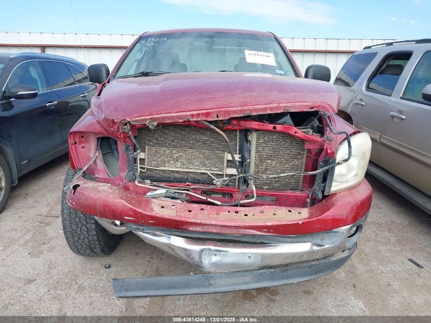 2007 Dodge Ram 1500 Slt VIN: 1D7HA18P77S220182 Lot: 43814248