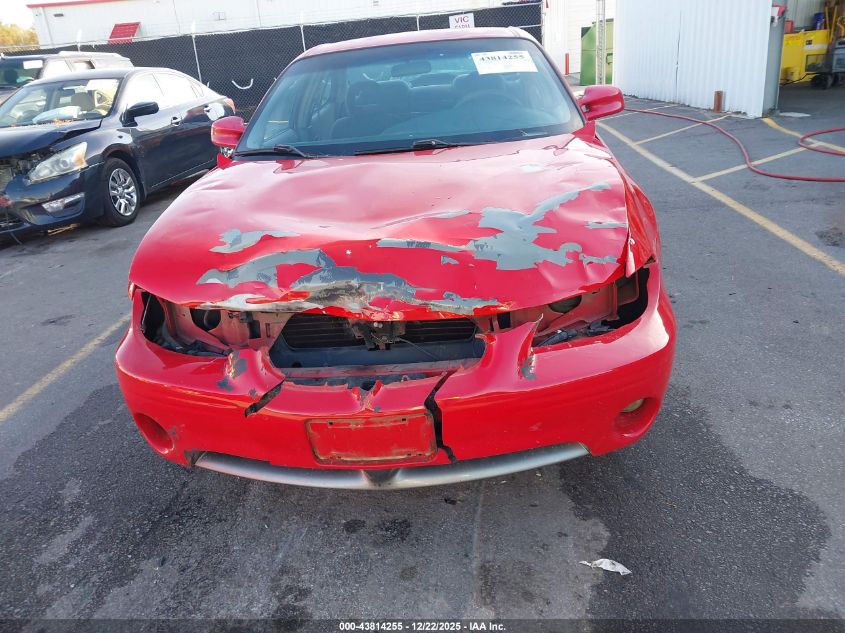 2001 Pontiac Grand Prix Gt VIN: 1G2WP52K11F274327 Lot: 43814255