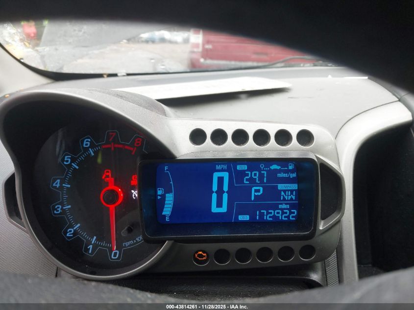 2013 Chevrolet Sonic Lt Auto VIN: 1G1JC5SB4D4189413 Lot: 43814261