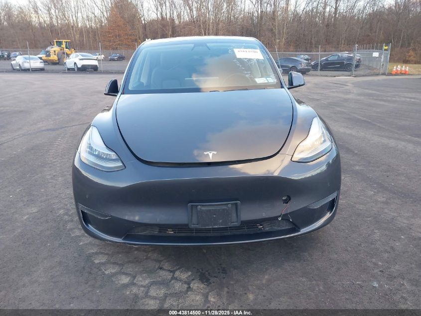 2020 Tesla Model Y Long Range Dual Motor All-Wheel Drive VIN: 5YJYGDEE3LF048656 Lot: 43814500