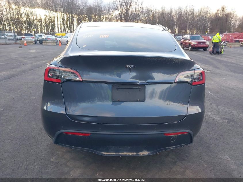 2020 Tesla Model Y Long Range Dual Motor All-Wheel Drive VIN: 5YJYGDEE3LF048656 Lot: 43814500