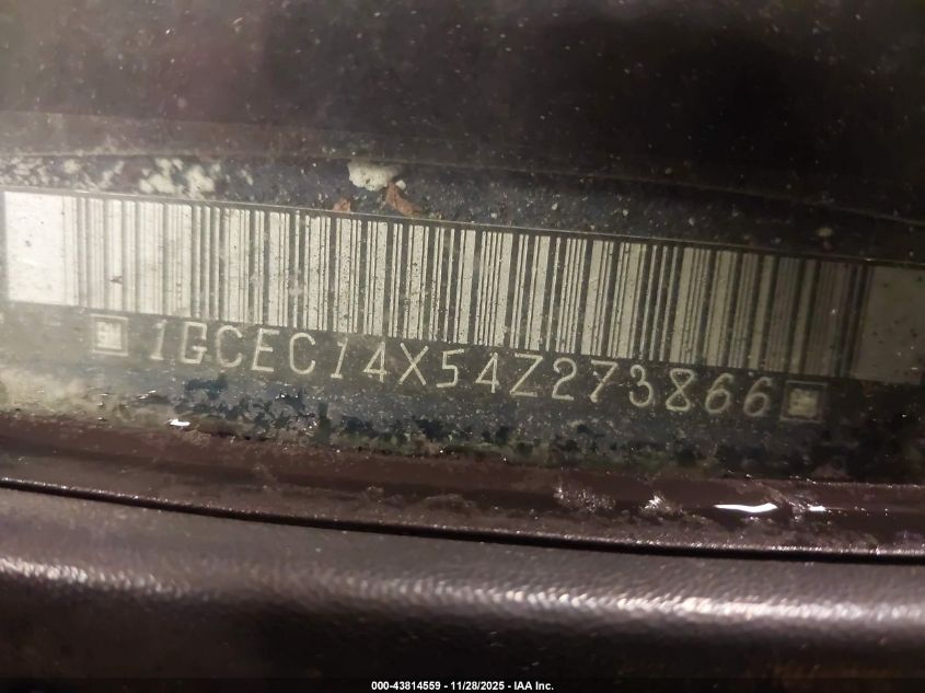 2004 Chevrolet Silverado 1500 VIN: 1GCEC14X54Z273866 Lot: 43814559