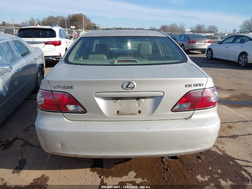 2003 Lexus Es 300 VIN: JTHBF30G230148062 Lot: 43814651