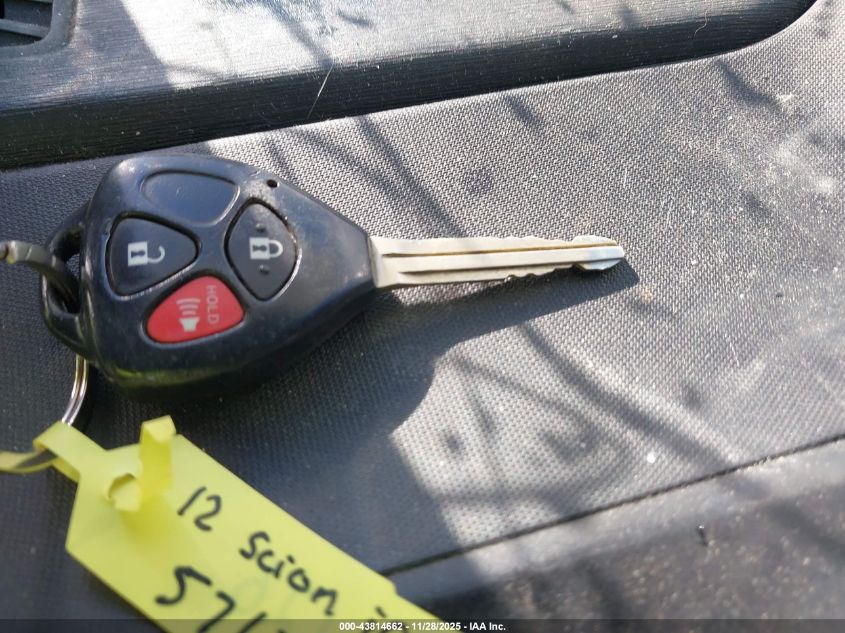 2012 Scion Iq VIN: JTNJJXB0XCJ015767 Lot: 43814662