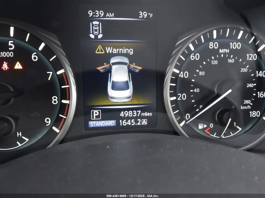 2022 Infiniti Q50 Sensory VIN: JN1EV7CP4NM311667 Lot: 43814689