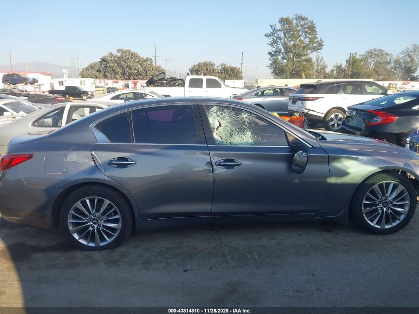 2019 Infiniti Q50 3.0T Luxe VIN: JN1EV7AR2KM555303 Lot: 43814810