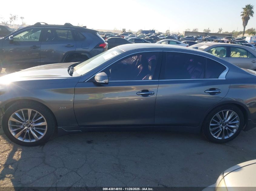 2019 Infiniti Q50 3.0T Luxe VIN: JN1EV7AR2KM555303 Lot: 43814810