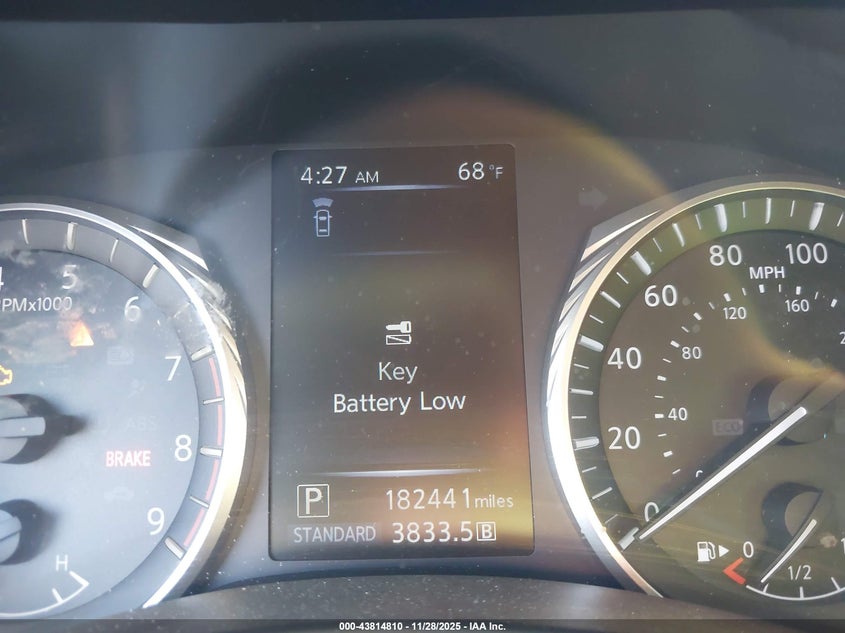 2019 Infiniti Q50 3.0T Luxe VIN: JN1EV7AR2KM555303 Lot: 43814810