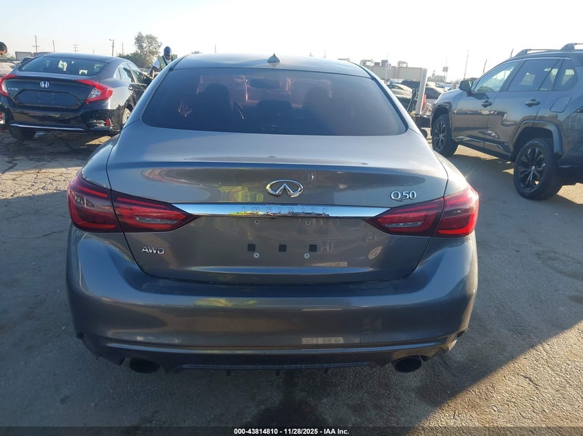 2019 Infiniti Q50 3.0T Luxe VIN: JN1EV7AR2KM555303 Lot: 43814810