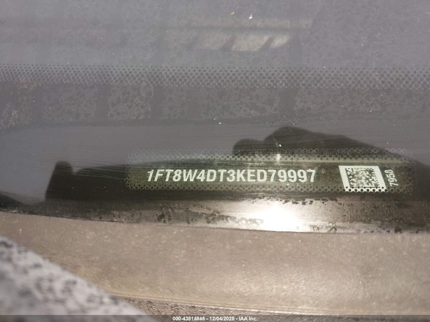 2019 Ford F-450 Xl VIN: 1FT8W4DT3KED79997 Lot: 43814848