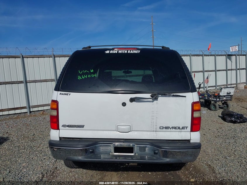 2003 Chevrolet Tahoe Lt VIN: 1GNEC13ZX3R264069 Lot: 43814910