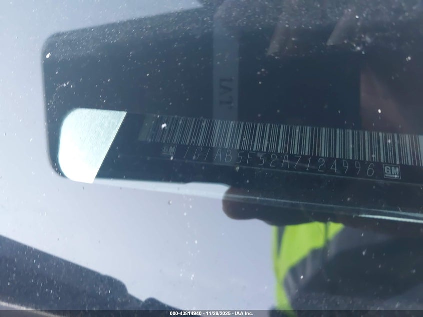 2010 Chevrolet Cobalt Ls VIN: 1G1AB5F52A7124996 Lot: 43814940