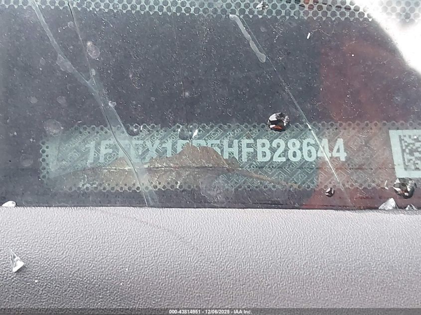 2017 Ford F-150 Xl VIN: 1FTEX1EP5HFB28644 Lot: 43814951