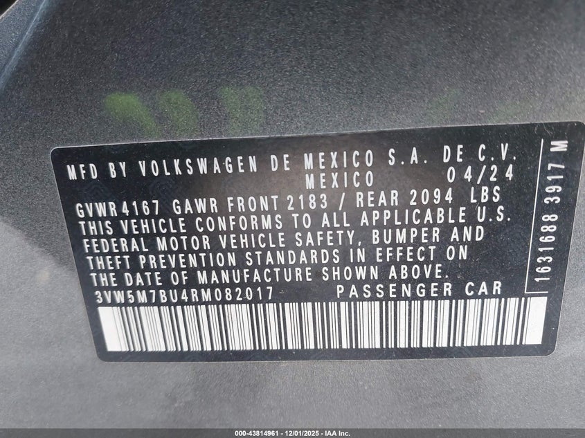 3VW5M7BU4RM082017 2024 VOLKSWAGEN JETTA photo no. 9
