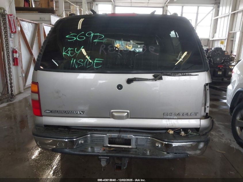2001 Chevrolet Suburban 1500 Lt VIN: 3GNFK16T61G175692 Lot: 43815040