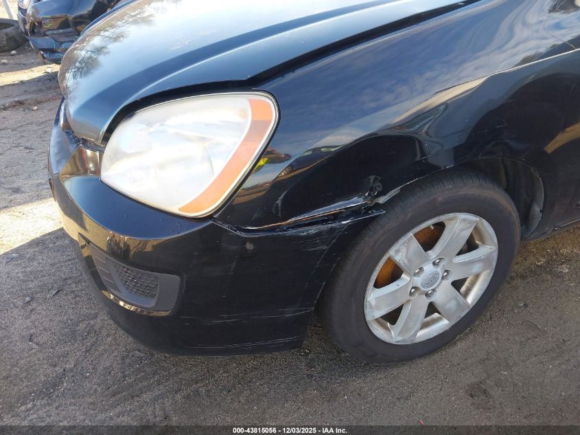 2009 Kia Rondo Lx VIN: KNAFG529197273447 Lot: 43815056