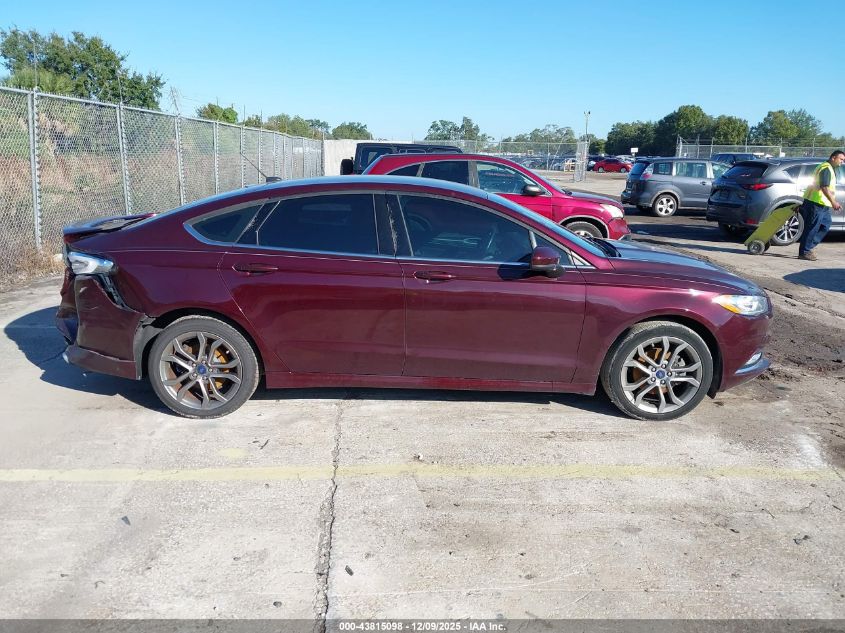 2017 Ford Fusion Se VIN: 3FA6P0H79HR339929 Lot: 43815098