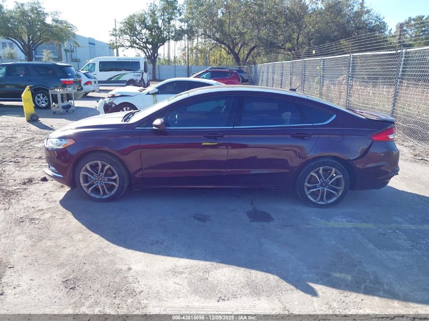 2017 Ford Fusion Se VIN: 3FA6P0H79HR339929 Lot: 43815098