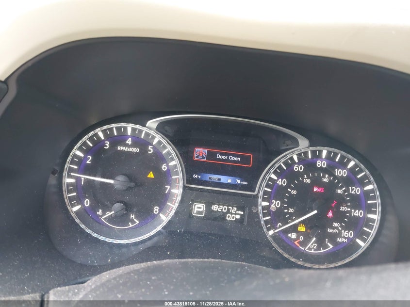 2015 Infiniti Qx60 VIN: 5N1AL0MNXFC501238 Lot: 43815105