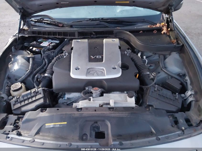 2011 Infiniti G25X VIN: JN1DV6AR0BM652358 Lot: 43815126